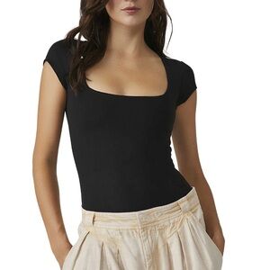 Free People square neck bodysuit